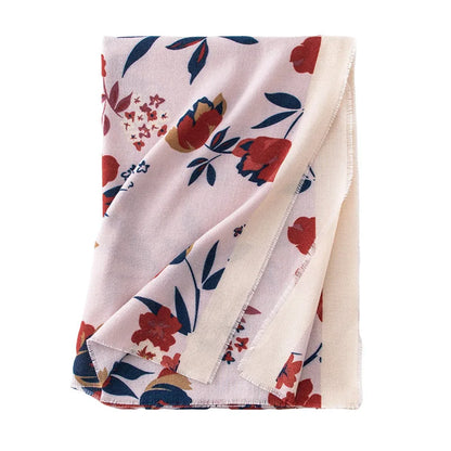 alalar | Luxury Leopard & Paisley Cashmere-Feel Scarf – Retro Printed Winter Shawl for Women