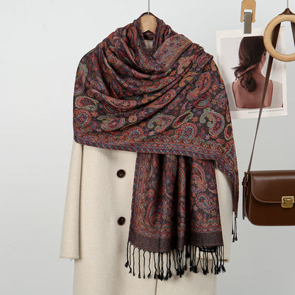 alalar-Paisley Pashmina Hijab