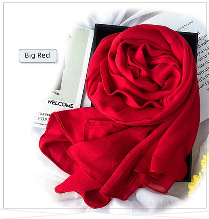 alalar | Women’s Winter Cotton & Linen Scarf – Warm Seasonal Shawl