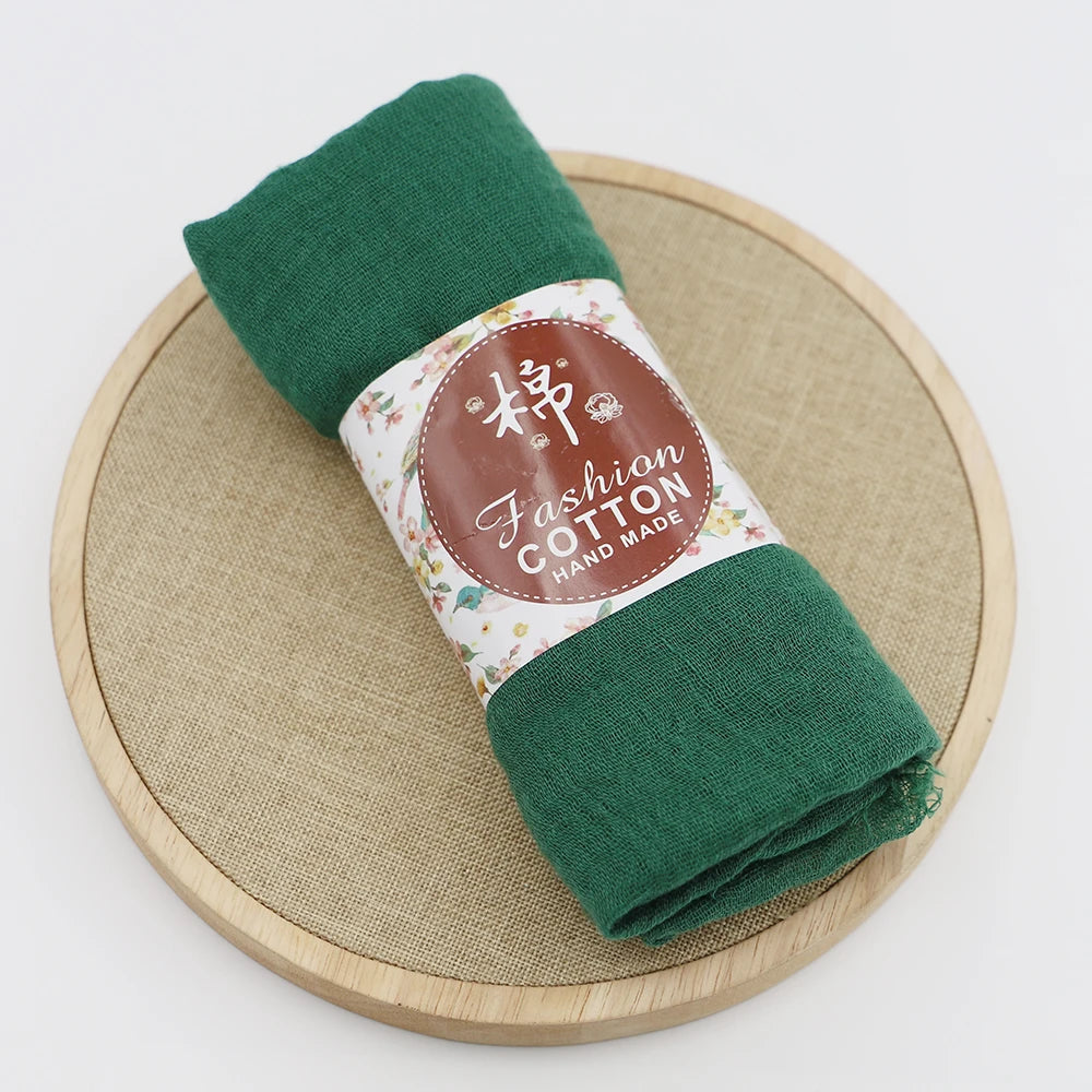 alalar-Big size  crinkle scarf for women soft cotton headscarf