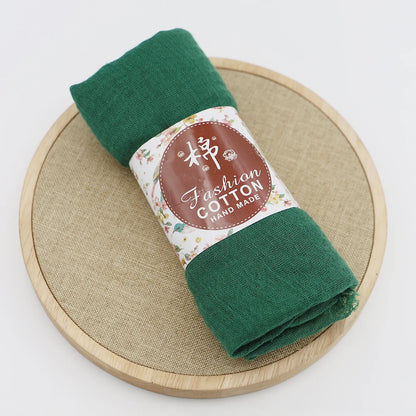 alalar-Big size  crinkle scarf for women soft cotton headscarf
