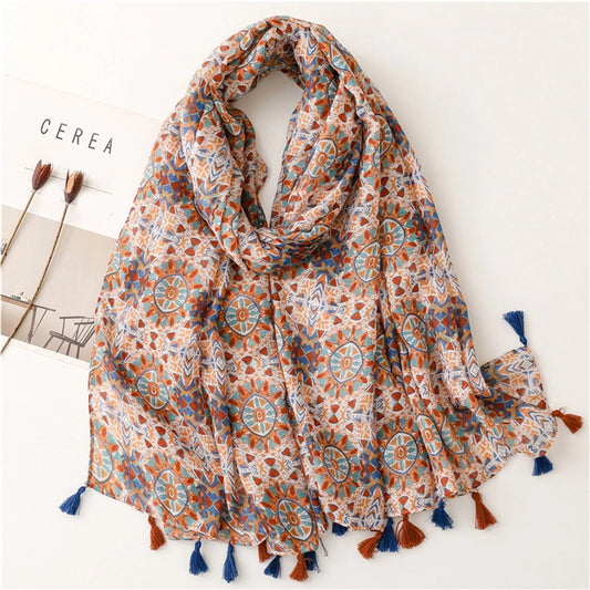 alalar women-Lrage Scarf Cotton And Linen