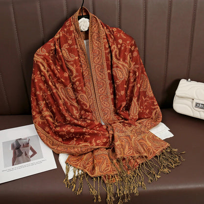 alalar | Bohemia Pashmina Hijab — Long Cashmere-Feel Shawl