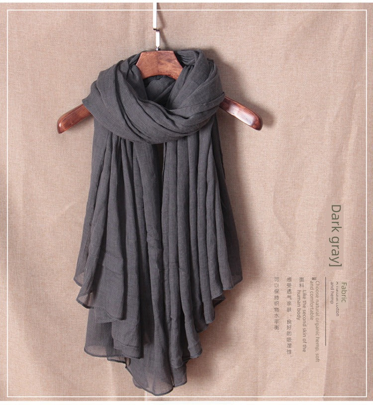 alalar | Women’s Winter Cotton & Linen Scarf – Warm Seasonal Shawl