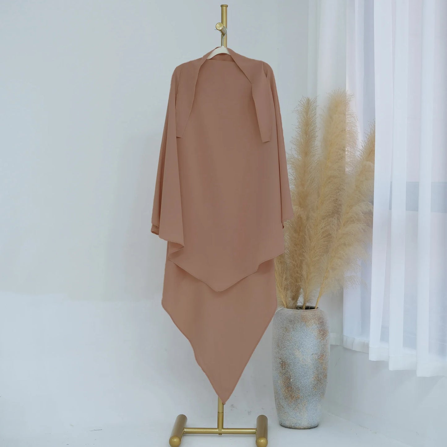 alalar-Extra-long Khimar Hijab Scarf for Muslim Women, Islamic Clothing Prayer Headcover, Dubai Turkish Hijabi Headscarf, Ramadan Eid