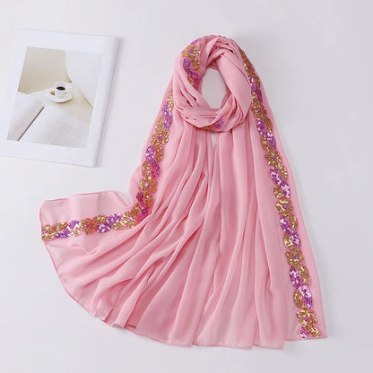 alalar-Chiffon Hijab Scarf Turban for Muslim Women Fashion Headscarf -شيفون