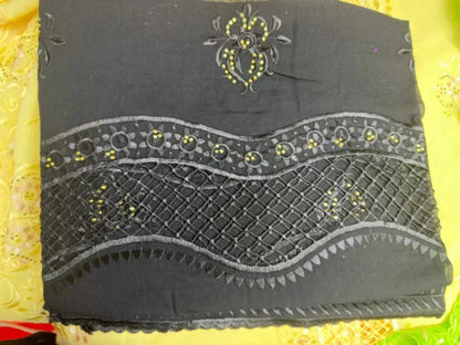 alalar | Luxury Embroidered Cotton Hijab Scarf – African & Dubai Style