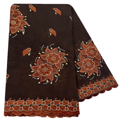 alalar | Embroidered Cotton Hijab Scarf – African & Dubai Style