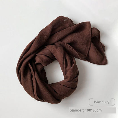 alalar | Women’s Winter Cotton & Linen Scarf – Warm Seasonal Shawl