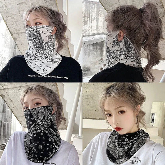 alalar-Women and Men Fashion Punk Sunscreen Mask For Men Women Summer Face Neck Ear