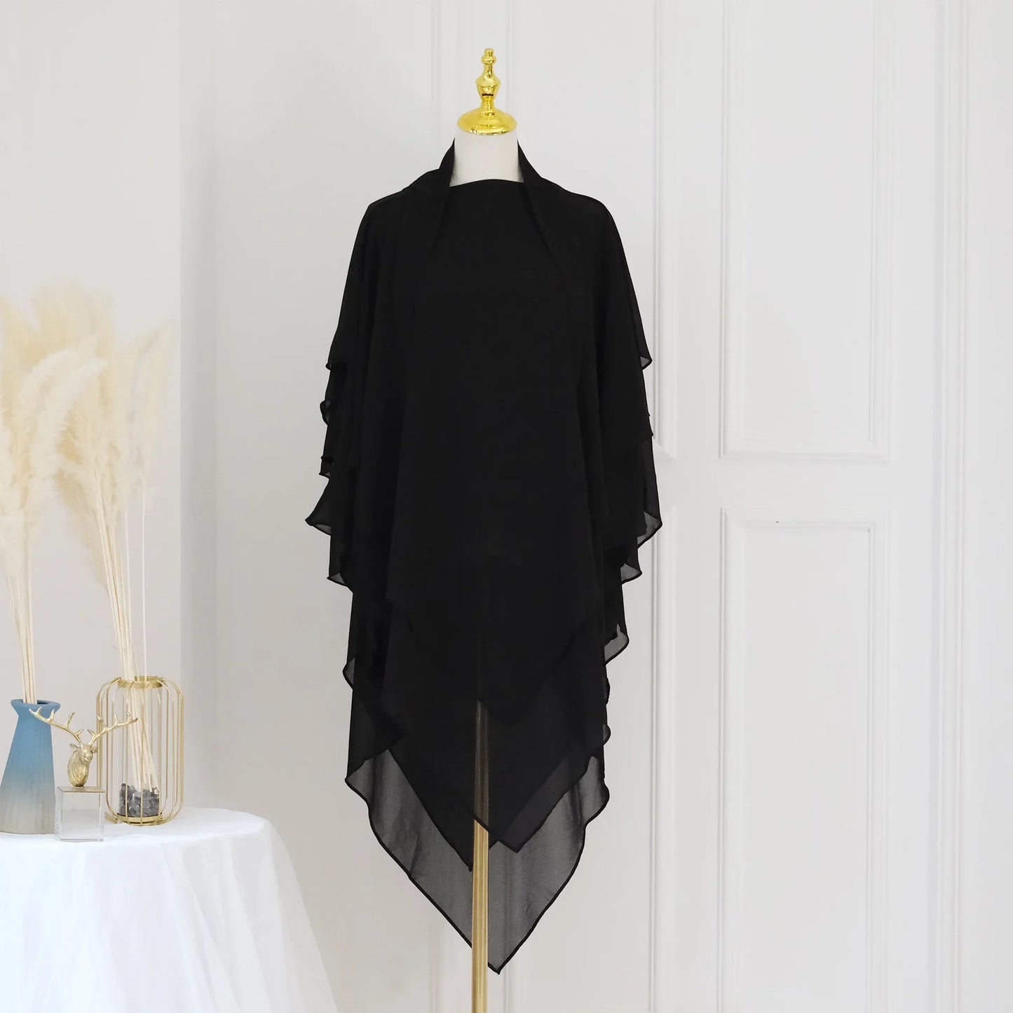 alalar | Modest Khimar Hijab — 3-Layer Chiffon Turban Style (Dubai Edition)