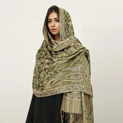 alalar | Bohemia Pashmina Hijab — Long Cashmere-Feel Shawl
