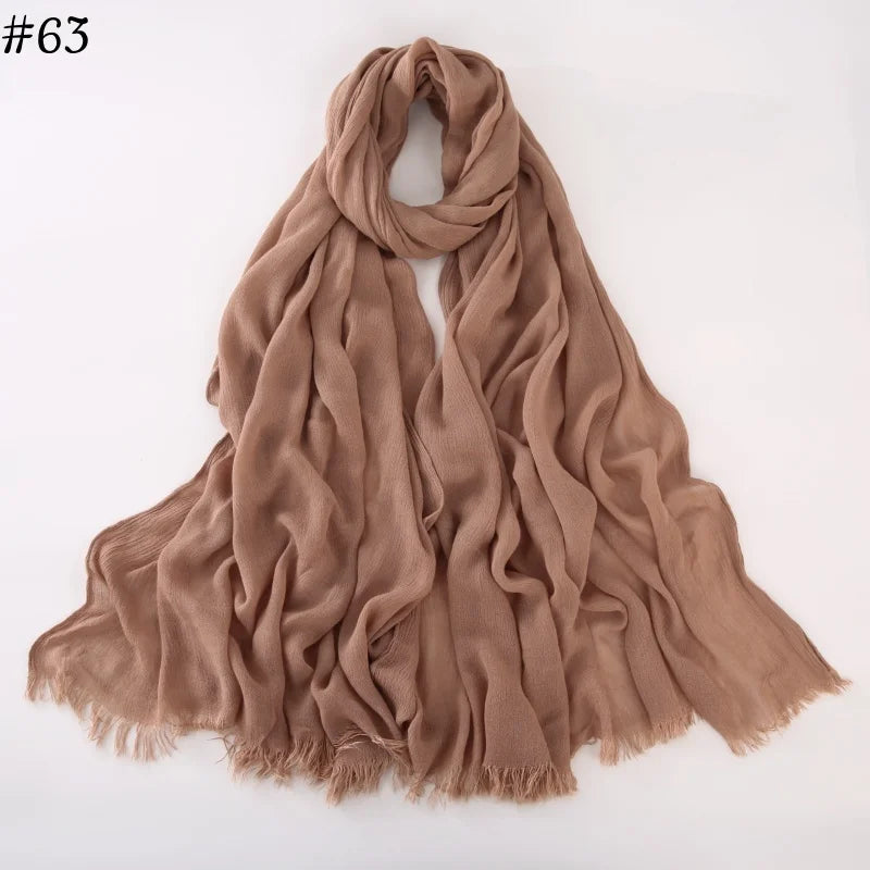alalar | Soft Cotton Viscose Hijab – Multi-Color Lightweight Scarf - حجاب قطني بالوان متعددة