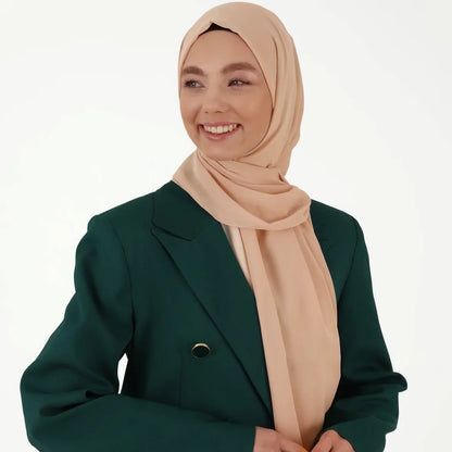 alalar | Premium Plain Chiffon Hijab – Malaysian Style Long Shawl