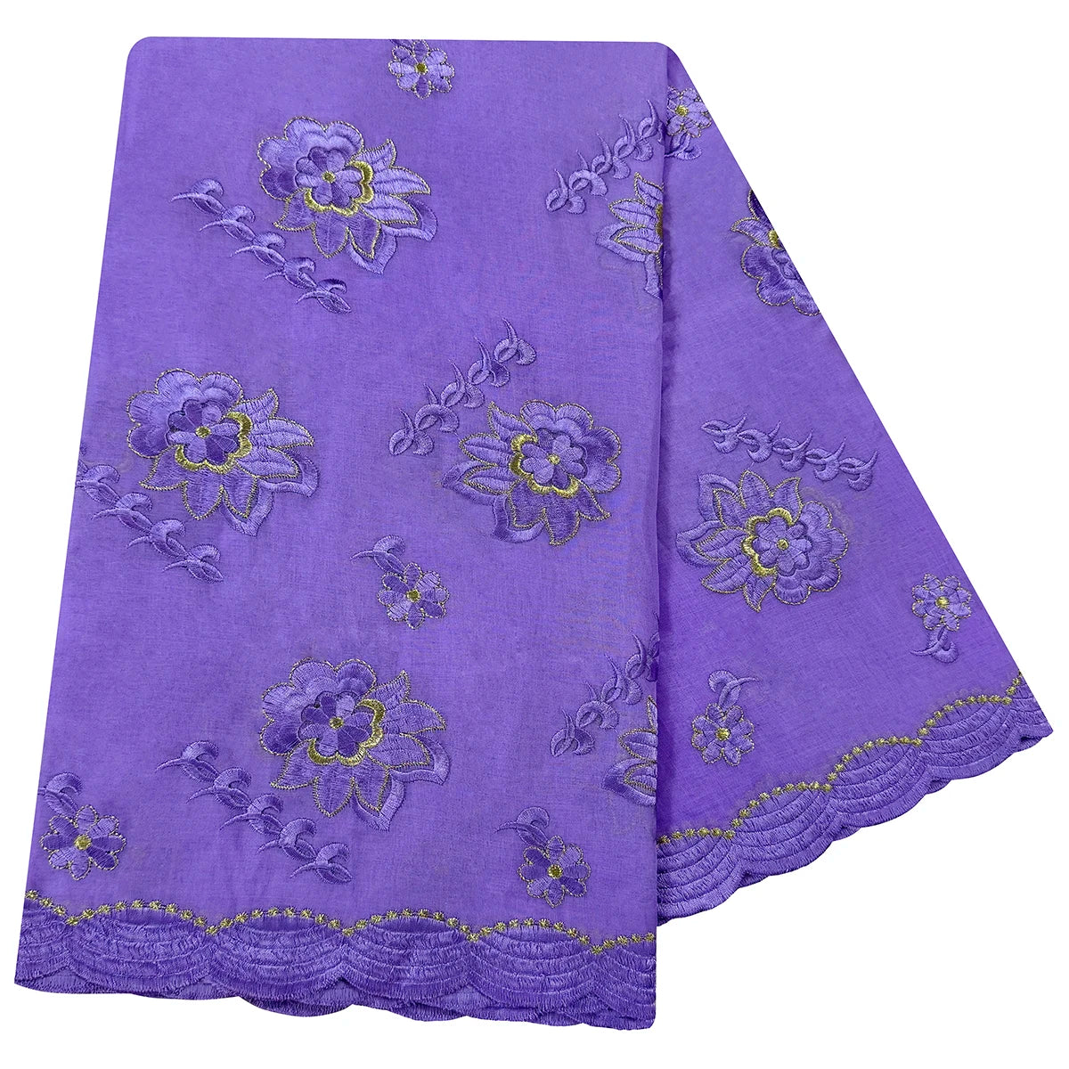 alalar| Embroidered Cotton Hijab Scarf – African Style Muslim Headscarf Dubai Modest Fashion