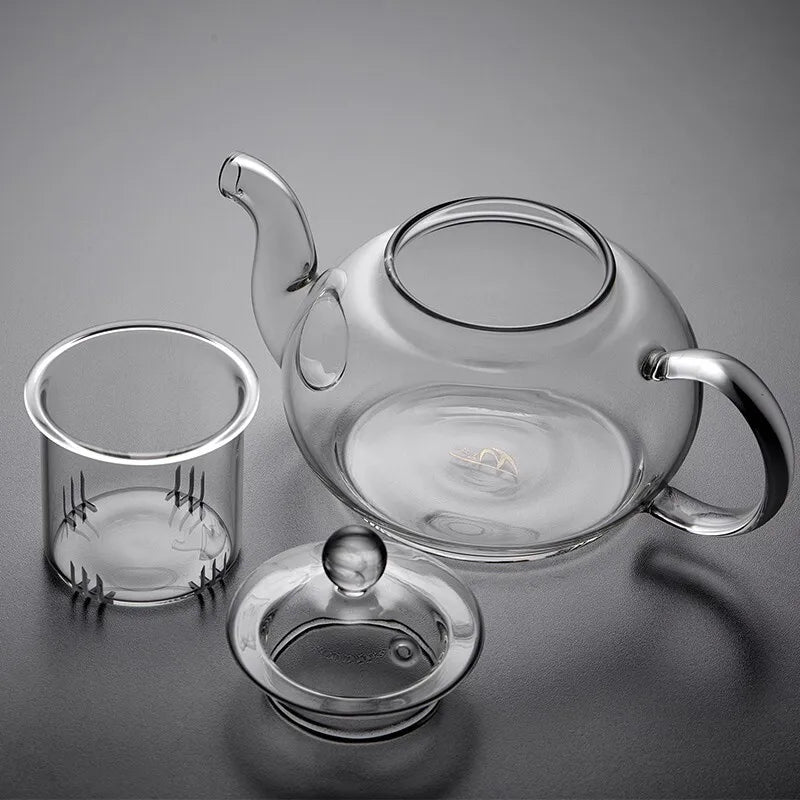alalar- Heat-resistant Glass Tea Pot- مقاوم للحرارة قوري شاي زجاجي