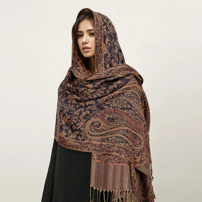 alalar | Bohemia Pashmina Hijab — Long Cashmere-Feel Shawl