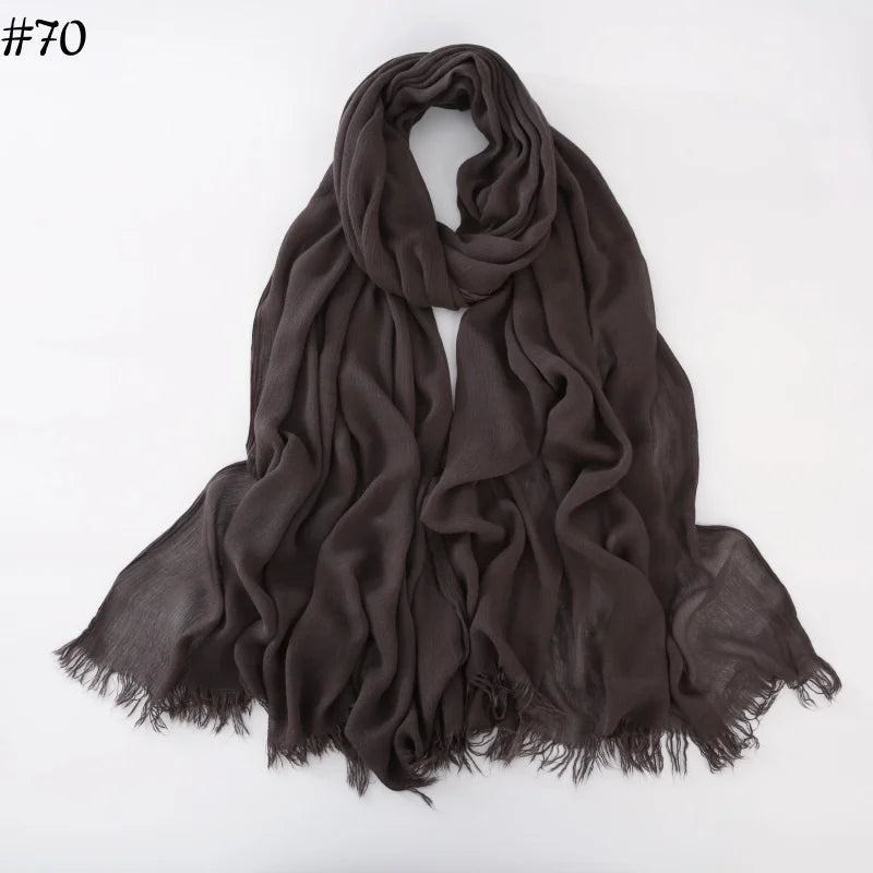 alalar | Soft Cotton Viscose Hijab – Multi-Color Lightweight Scarf - حجاب قطني بالوان متعددة