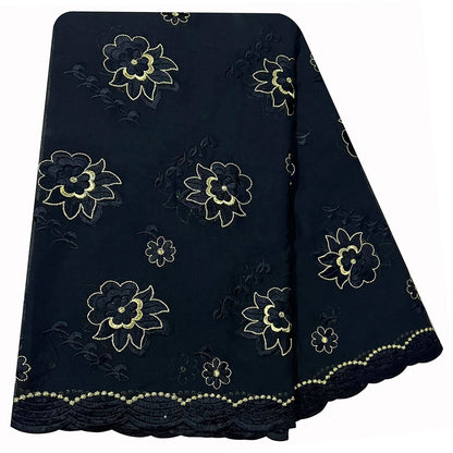 alalar| Embroidered Cotton Hijab Scarf – African Style Muslim Headscarf Dubai Modest Fashion
