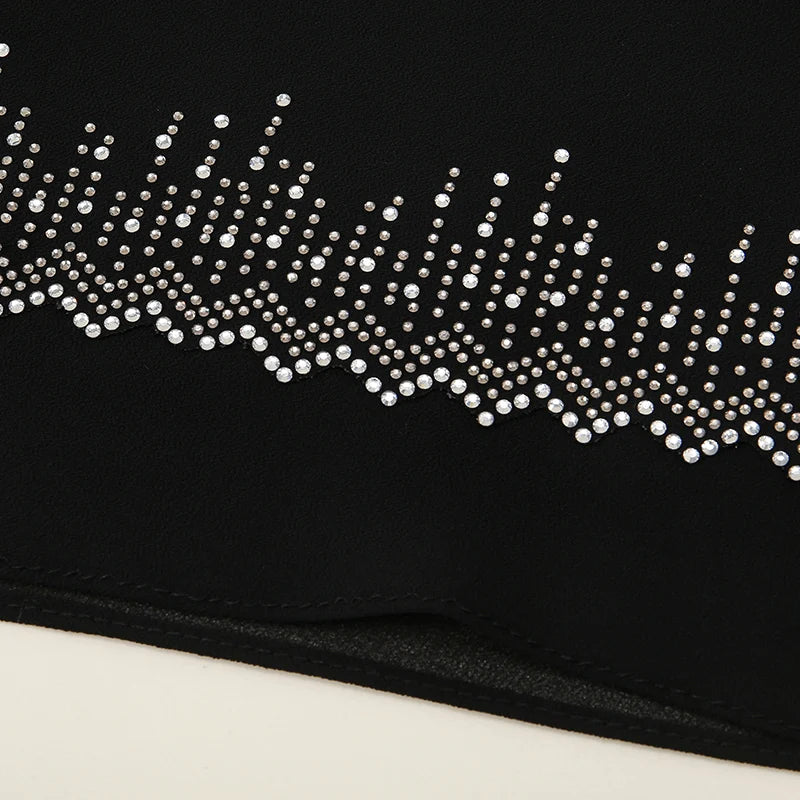 Luxury Ramadan Diamonds Chiffon Hijab -alalar