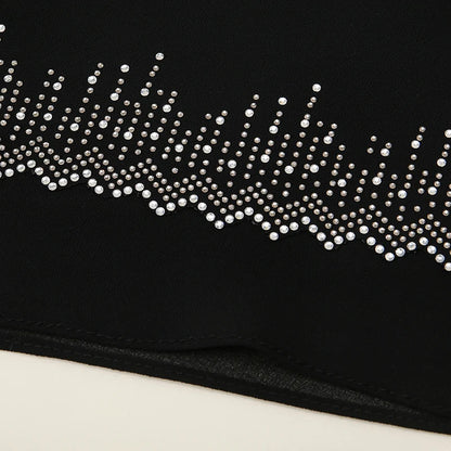 Luxury Ramadan Diamonds Chiffon Hijab -alalar