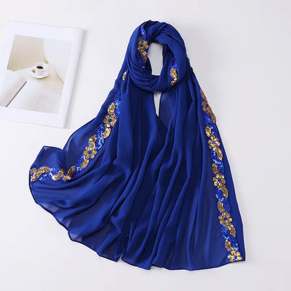 alalar-Chiffon Hijab Scarf Turban for Muslim Women Fashion Headscarf -شيفون