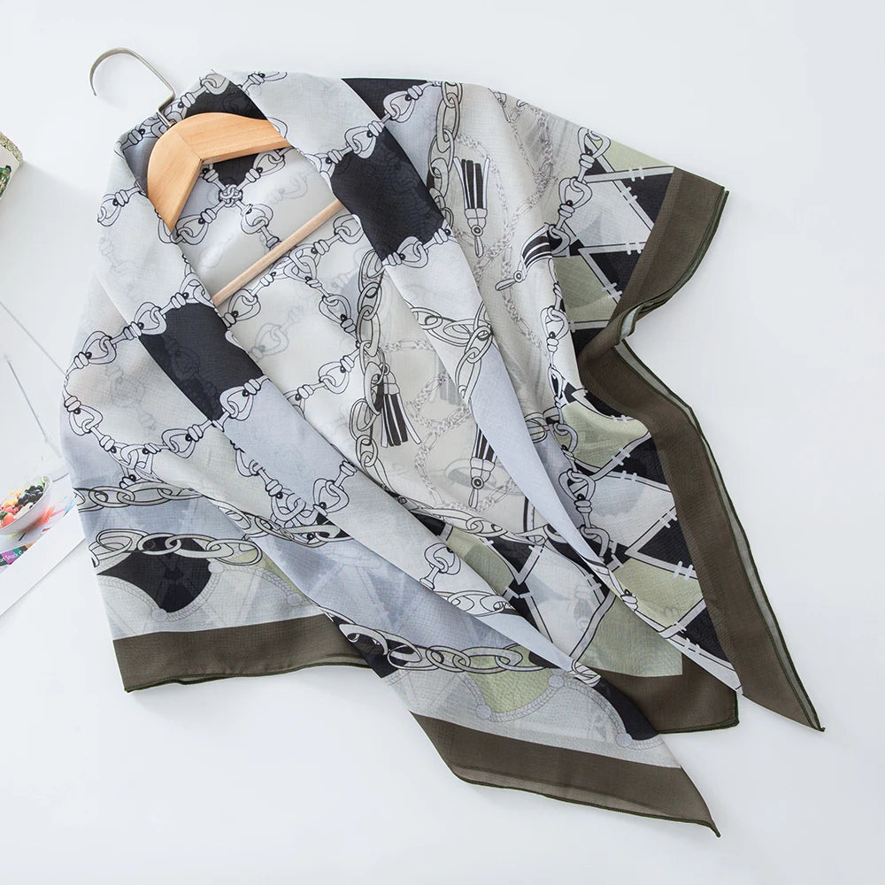 alalar-Scarf-Abaya Women Malaysia Tudung Bawal Flower Print Hijab New Design Headscarf