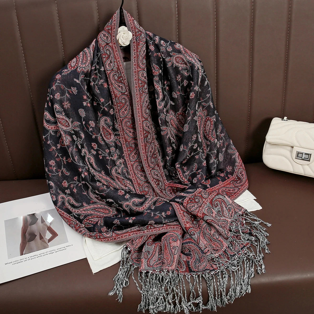 alalar | Bohemia Pashmina Hijab — Long Cashmere-Feel Shawl