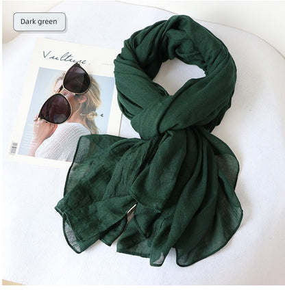 alalar | Women’s Winter Cotton & Linen Scarf – Warm Seasonal Shawl