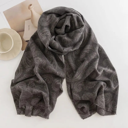 alalar | Elegant Autumn & Winter Cashmere-Feel Shawl – Printed Warm Scarf for Women