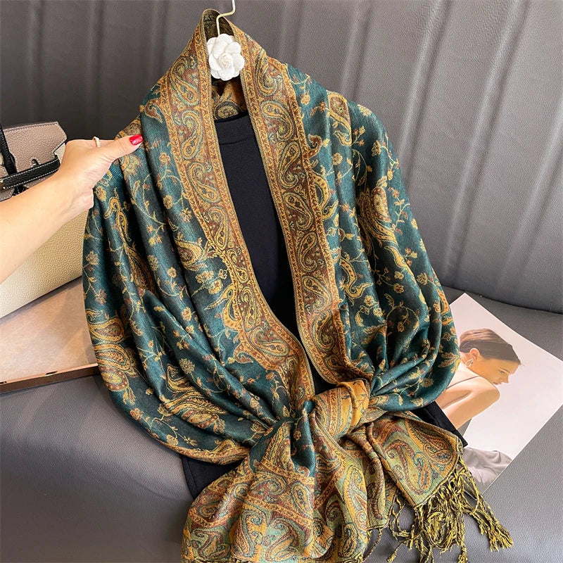 alalar | Bohemia Pashmina Hijab — Long Cashmere-Feel Shawl