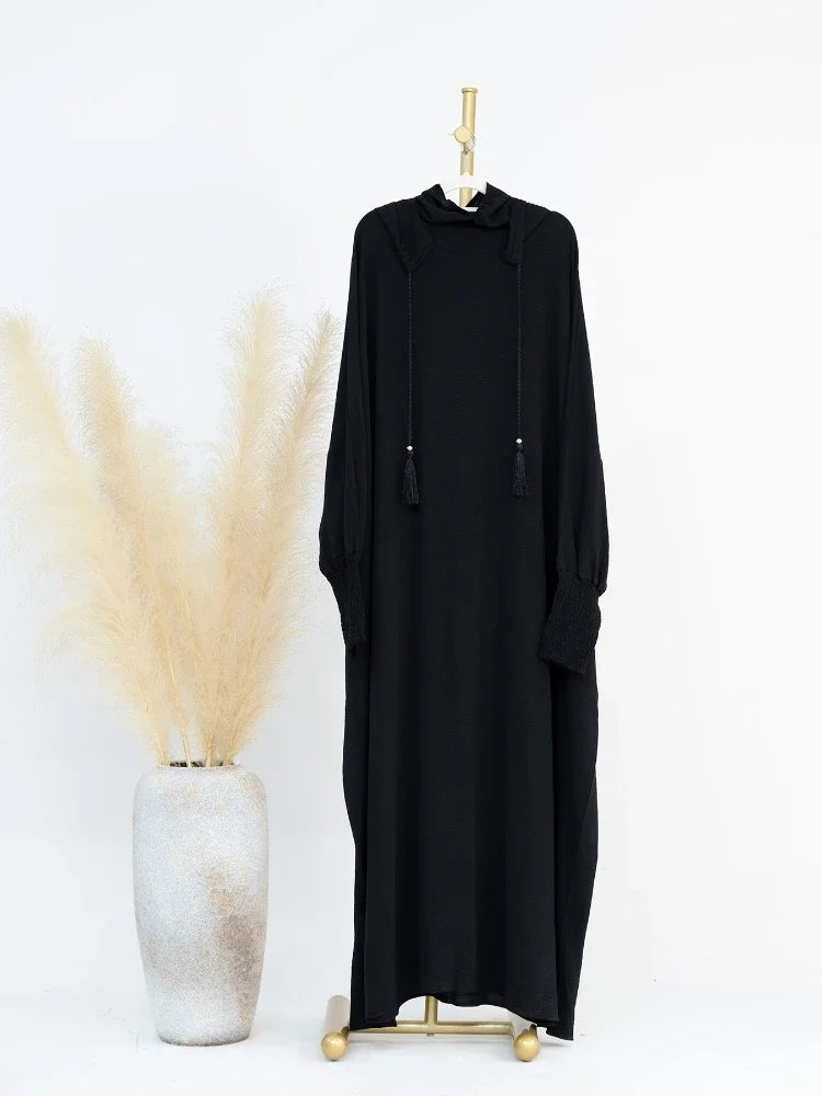 alalar | Hooded Ramadan Abaya Dress – Elegant Eid Jilbab Kaftan for Women