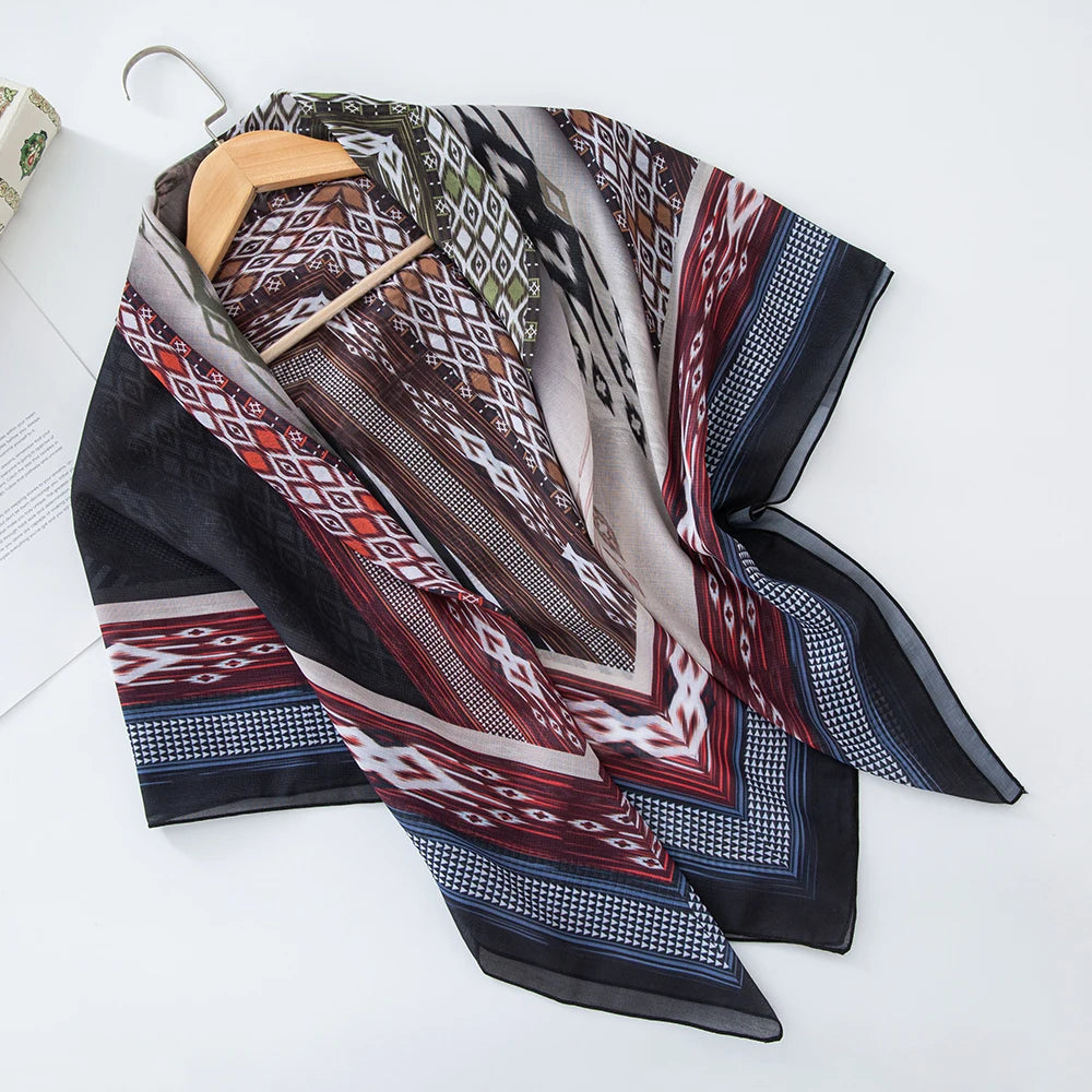 alalar-Scarf-Abaya Women Malaysia Tudung Bawal Flower Print Hijab New Design Headscarf