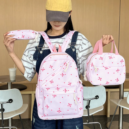 alalar- School Backpack  Comfort and Multi-Pocket Book Bags with Lunch Box and Pencil Case