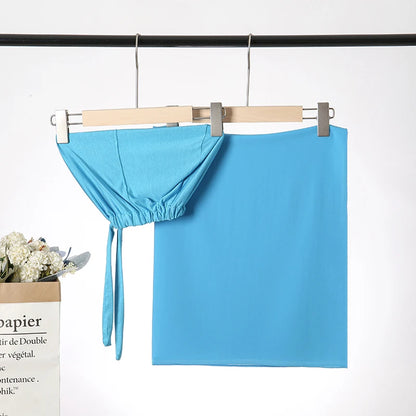 alalar-Scarf-Abaya Women2/Pcs  Muslem's Hijab With Matching Undercap Set