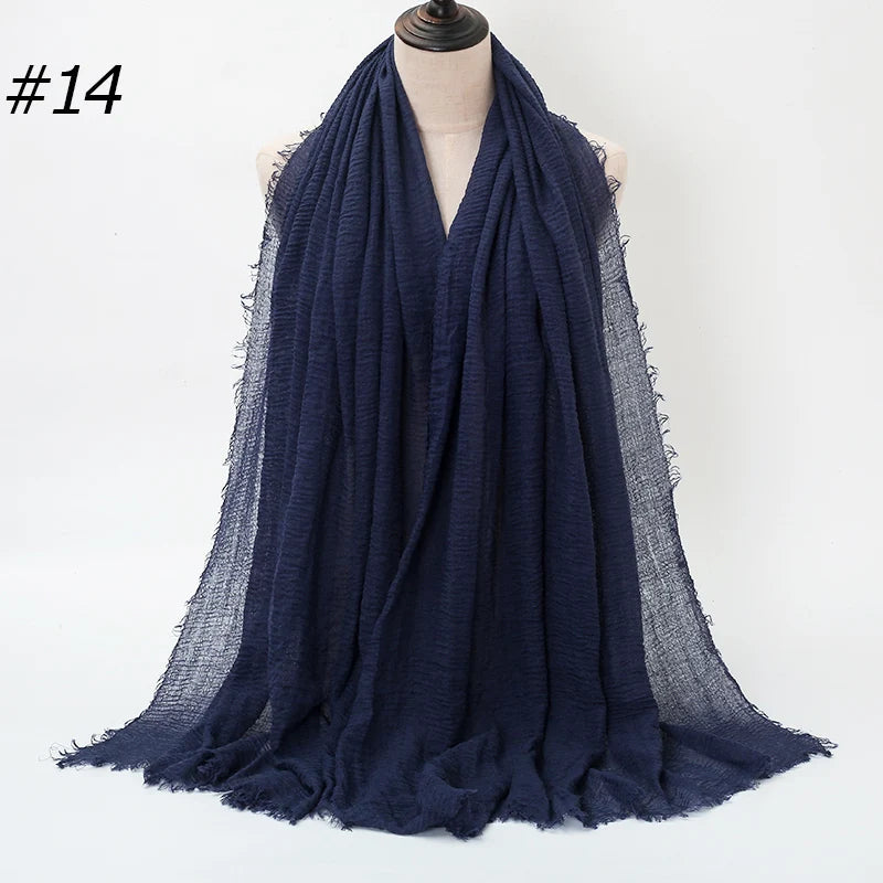 Hot Crinkle Cotton Hijab -alalar
