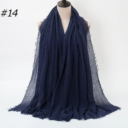 Hot Crinkle Cotton Hijab -alalar