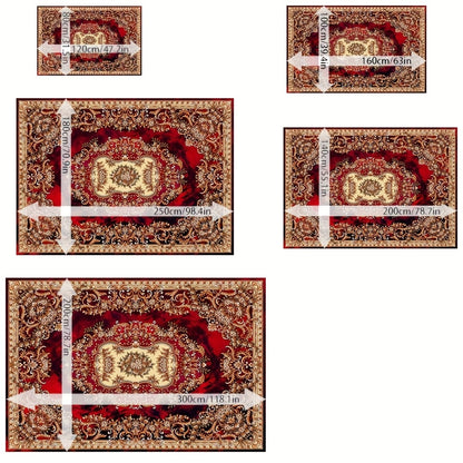 alalar- Soft Velvet Floral Print Carpet | 851 Grams/Square Meter-سجادة فاخرة