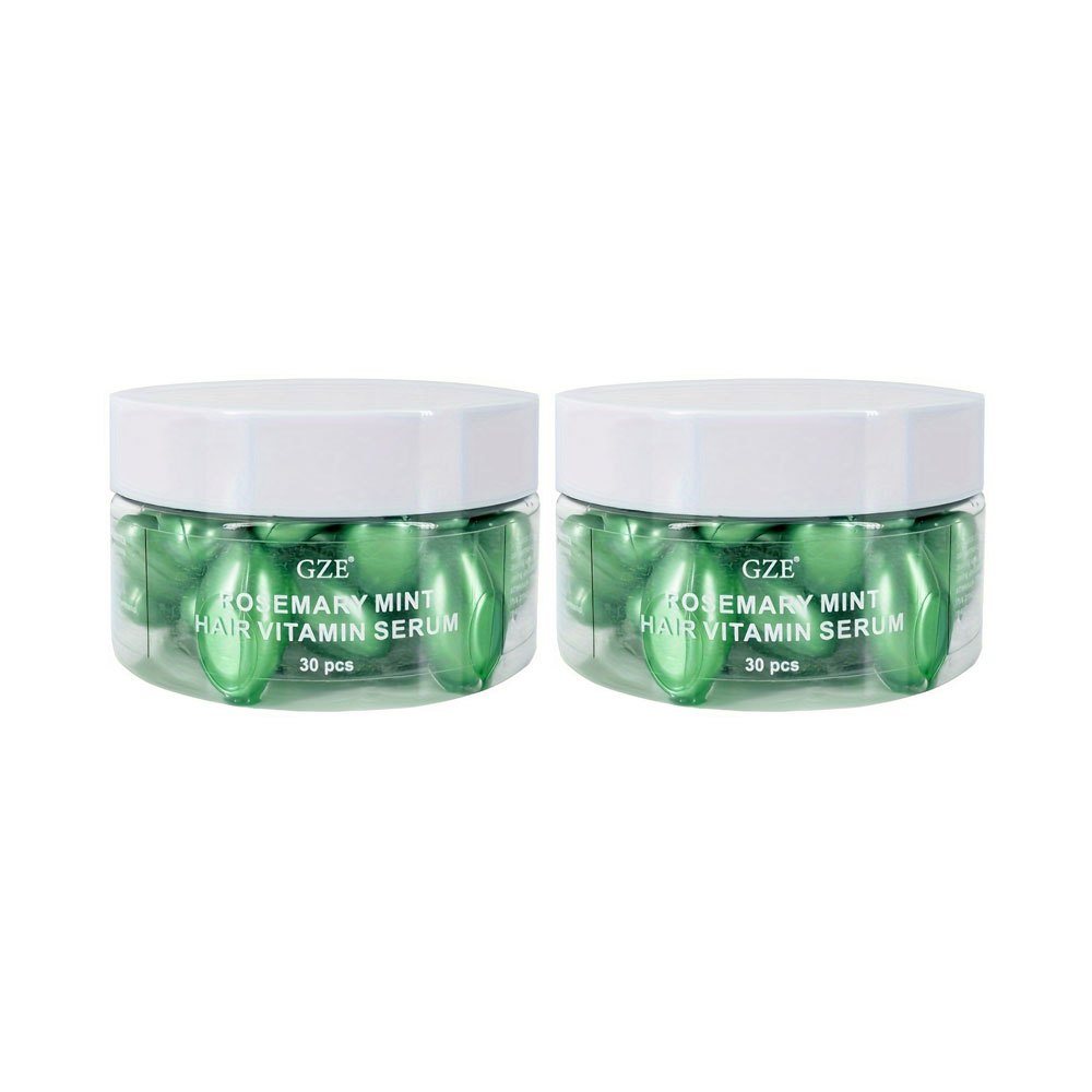 alalar-2 Pack GZE Rosemary Mint Hair Vitamin Serum -  لزيادة نمو الشعر-زيت اكليل الجبل