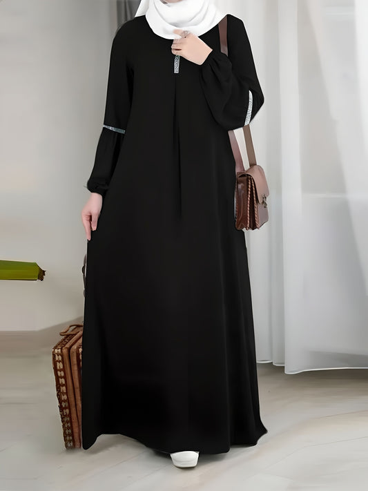 alalar-Scarf-Abaya-Elegant|Flowing Abaya Dress - فستان عباية أنيق وواسع