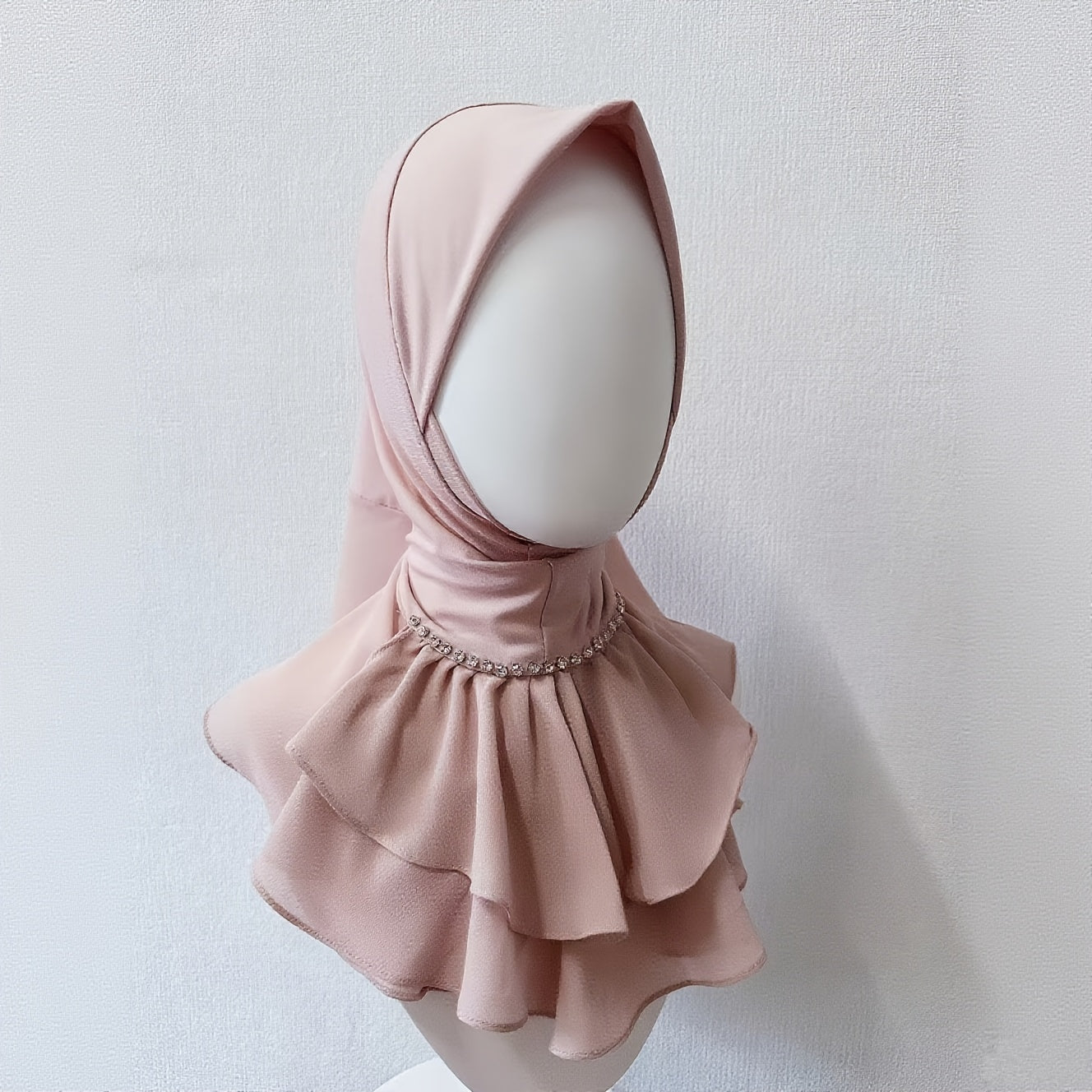 alalar-Hijab Scarf Head Cover - French Direct Style with Leaf Edge -غطاء رأس حجاب - نمط فرنسي مباشر مع حافة ورقة