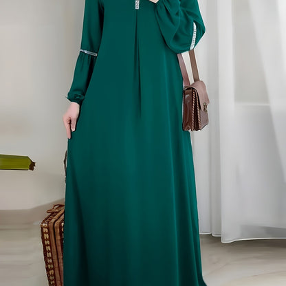alalar-Scarf-Abaya-Elegant|Flowing Abaya Dress - فستان عباية أنيق وواسع