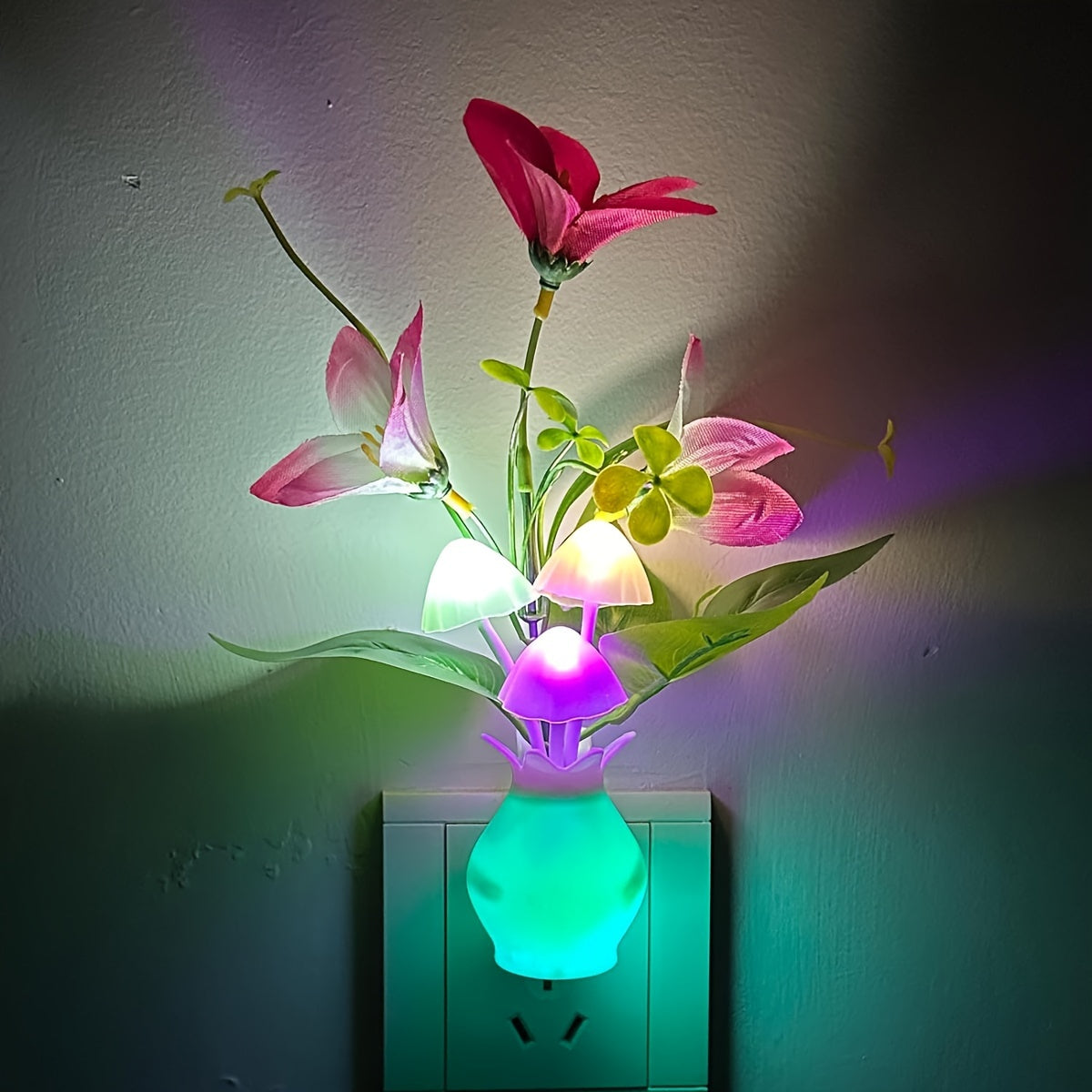alalar-Plug-in Night Light with Auto Light Sensor-مصباح ليلي مع مستشعر ضوء تلقائي