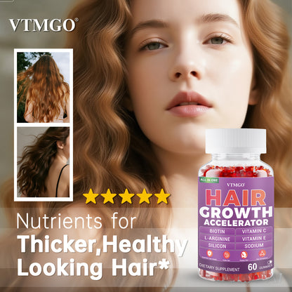 alalar- Fast Acting Hair Growth Supplement with Biotin, Vitamin C&E, L-Arginine & Silicon -تسريع نمو الشعر
