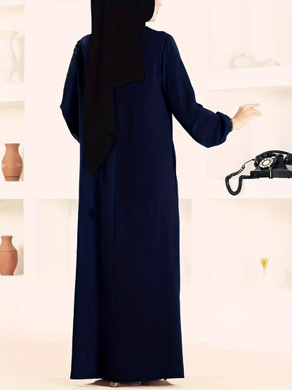 alalar-Vintage Long Sleeve Dress-No Scarf