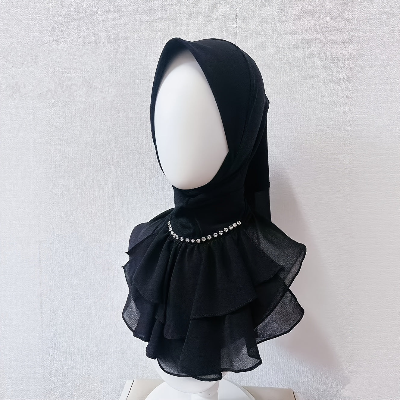 alalar-Hijab Scarf Head Cover - French Direct Style with Leaf Edge -غطاء رأس حجاب - نمط فرنسي مباشر مع حافة ورقة