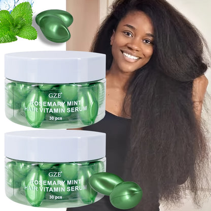 alalar-2 Pack GZE Rosemary Mint Hair Vitamin Serum -  لزيادة نمو الشعر-زيت اكليل الجبل