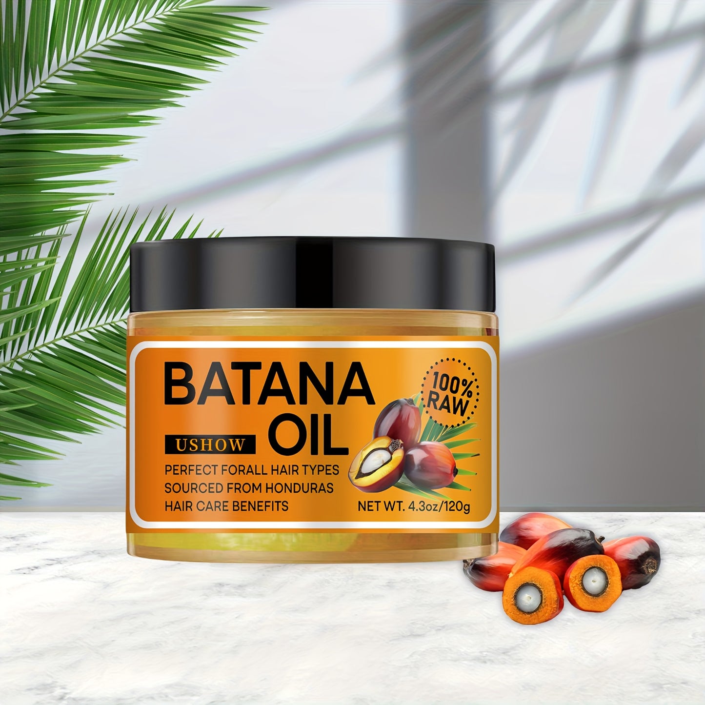 alalar-Honduras Batana Hair Oil - 100% Raw, Moisturizing & Smoothing Treatment for All Hair Types, Ideal for Dry Hair & Scalp Care -علاج فروة الرأس وترطيب وعلاج تقصف الشعر الجاف