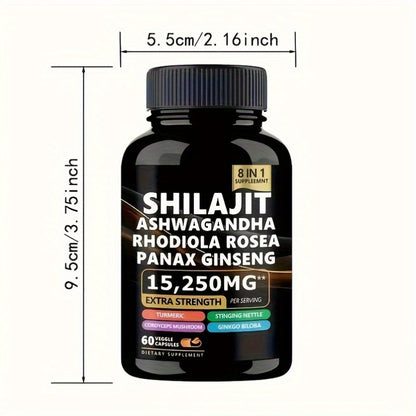 alalar- Shilajit Pure Himalayan 9000MG, Energy Support-شيلاجيت لزيادة الطاقة يعتبر  فيتامين الحياة