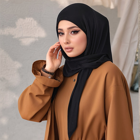 alalar- Lightweight Elastic Hijab for Ramadan, Casual & Outdoor Wear -